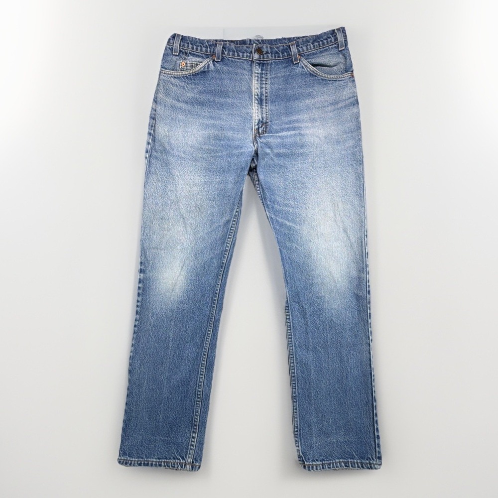 VTG Levis Jeans Made In USA Mens 35x29 Crazy Fade‎ 509 Orange Tab 80s